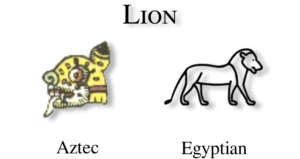 Lion glyph